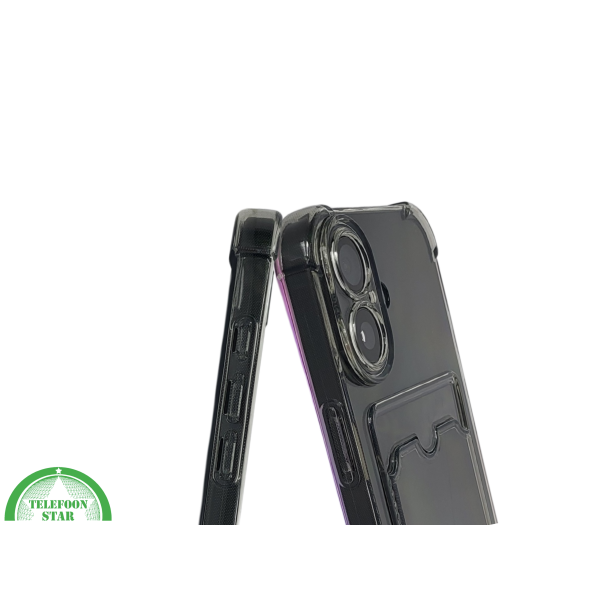 iPhone 16 hoesje transparant met kaarthouder en krasbestendige afwerking – foto 6