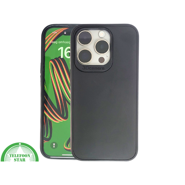 Mat Zwart iPhone 15 Pro Max Hoesje met Camerabescherming &ndash; Clean &amp; Krachtig | Telefoonstar.nl – foto 3