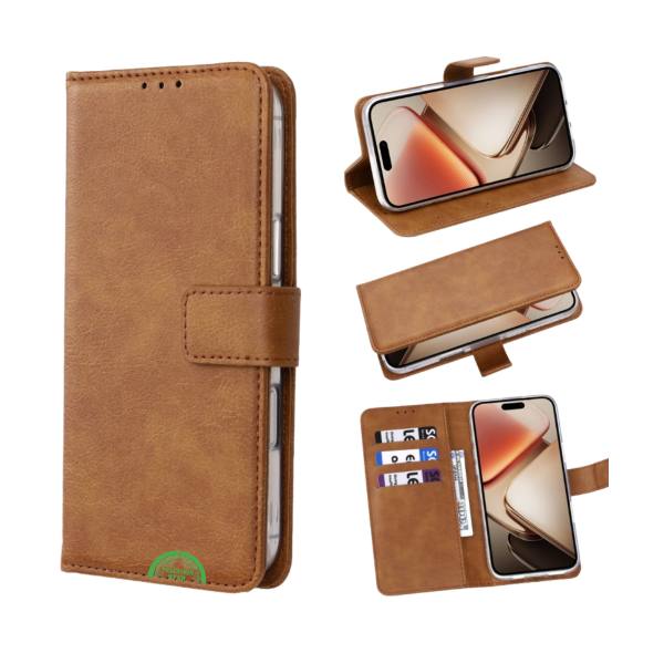 Bookcase Hoesje voor Samsung Galaxy A07 Bruin Nauwsluitend en stevig – foto 5