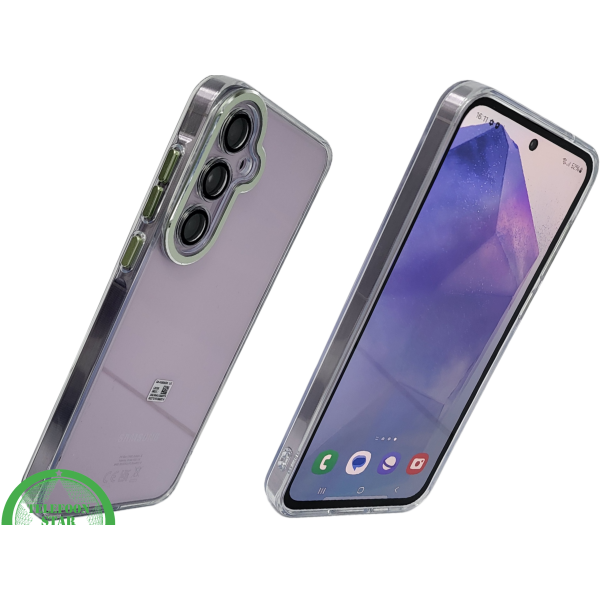 Transparant groen knop Hoesje Samsung Galaxy S25 FE Schokbestendige Bescherming – foto 6