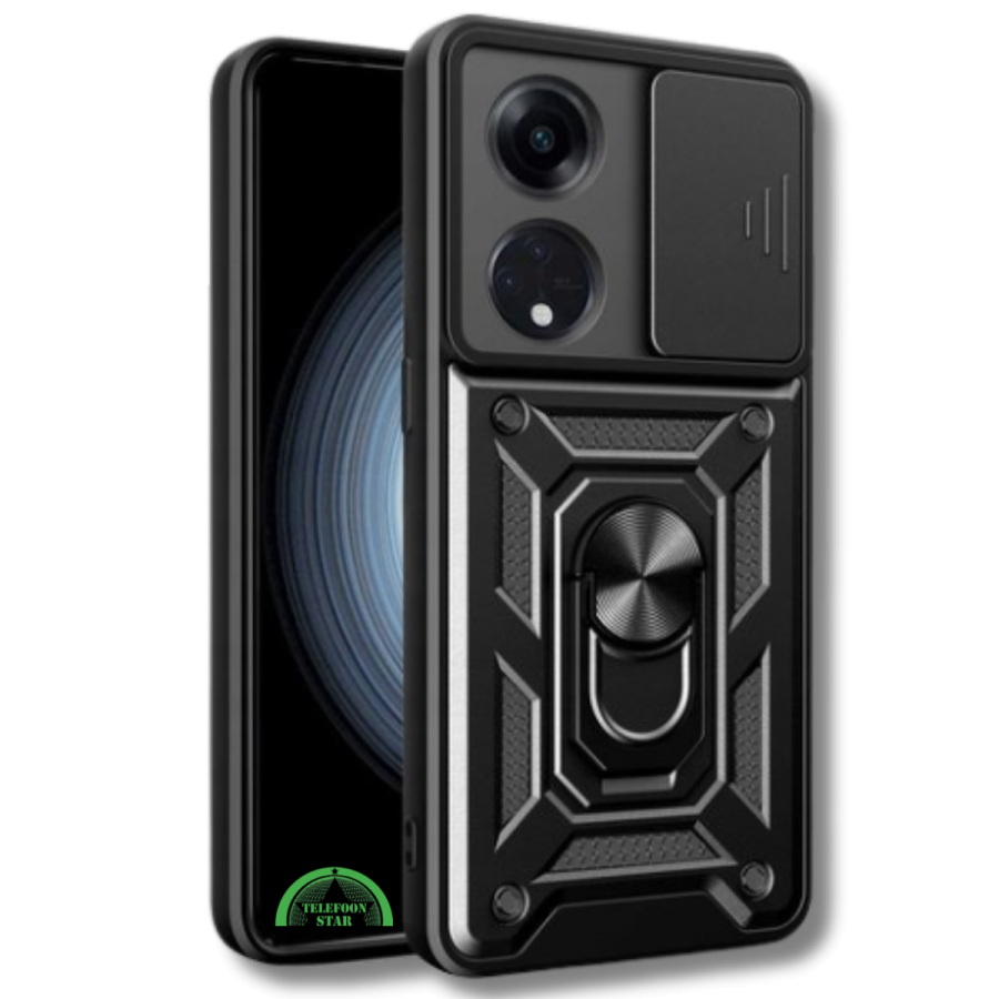 Hoesje voor Oppo A98 met Camera-Slider Kickstand