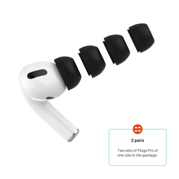 Memory Foam Oordopjes AirPods Pro &amp; AirPods Pro 2 &ndash; Comfort &amp; Perfecte Pasvorm – foto 4