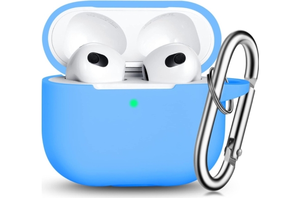 Apple AirPods 3 Siliconen Hoesje Blauw