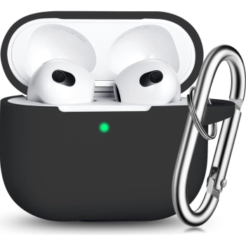 Apple AirPods 3 Siliconen Hoesje Zwart