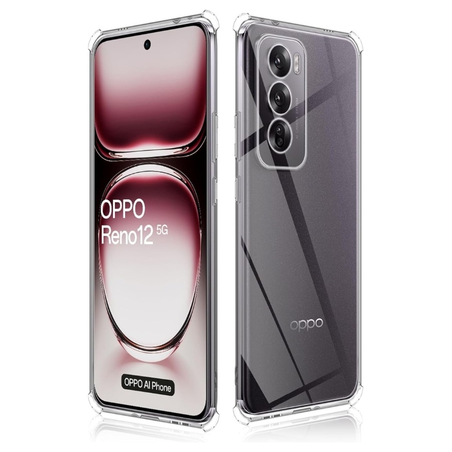 Antishock Case Oppo Reno 12 5G | Hoogwaardige bescherming | Transparant