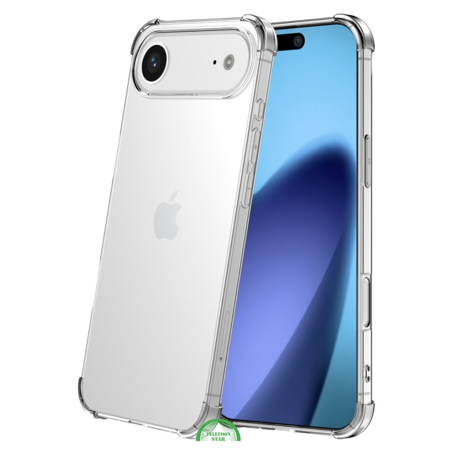 Silicone Hoesje voor iPhone 17 Air Transparant Anti-Shock, Flexibele TPU Case &amp; Slank | Telefoonstar