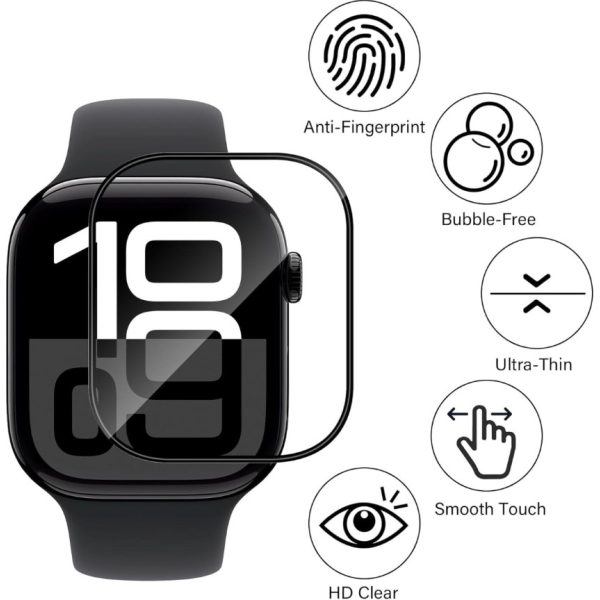 Apple Watch Series 10 (46mm) Full Tempered Glass 10D – foto 2