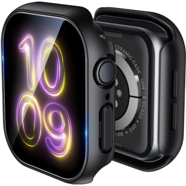 Apple Watch Series 10 (46mm) 360 graden beschermhoesje Zwart – foto 2