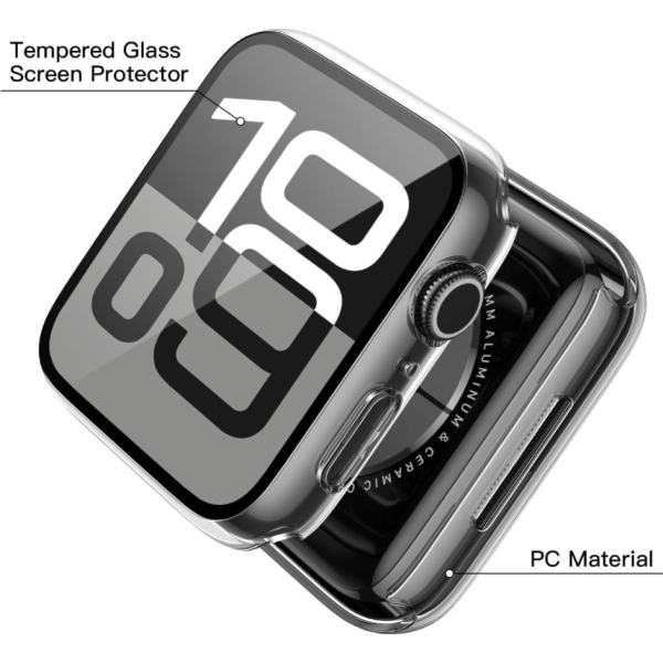Apple Watch Series 10 (46mm) 360 graden beschermhoesje Transparant – foto 2