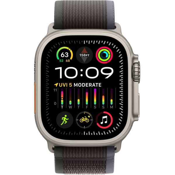 Apple Watch Ultra 2 (Zwarte Textiel Band M/L) – foto 2