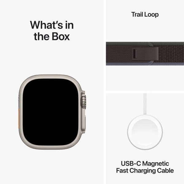 Apple Watch Ultra 2 (Zwarte Textiel Band M/L) – foto 5