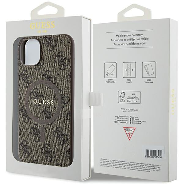iPhone 15 MagSafe Hoesje | Guess Hoesje | Bruin – foto 4