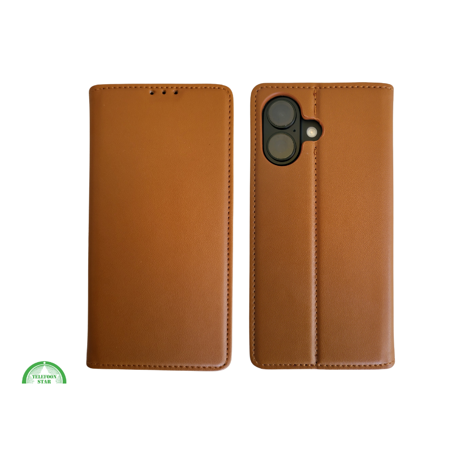 Wallet Case Licht Bruin IPhone 16 Plus