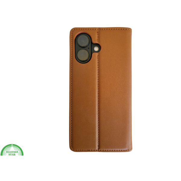 Wallet Case Licht Bruin IPhone 16 Plus – foto 2