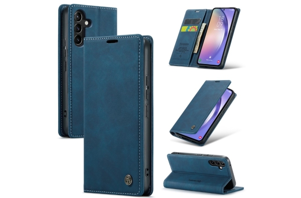 Bookcase Oppo Reno 12/12 Pro | Functioneel hoesje Oppo | Wallet case | Donkerblauw