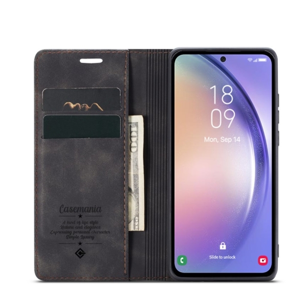 Bookcase Oppo Reno 12/12 Pro | Functioneel hoesje Oppo | Wallet case | Zwart – foto 3