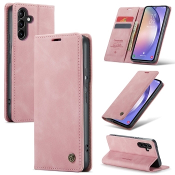 Bookcase Samsung S24 FE | Functioneel Hoesje Samsung | Wallet case | Roze