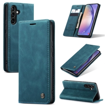 Bookcase Samsung S24 FE | Functioneel Hoesje Samsung | Wallet case | Turquoise