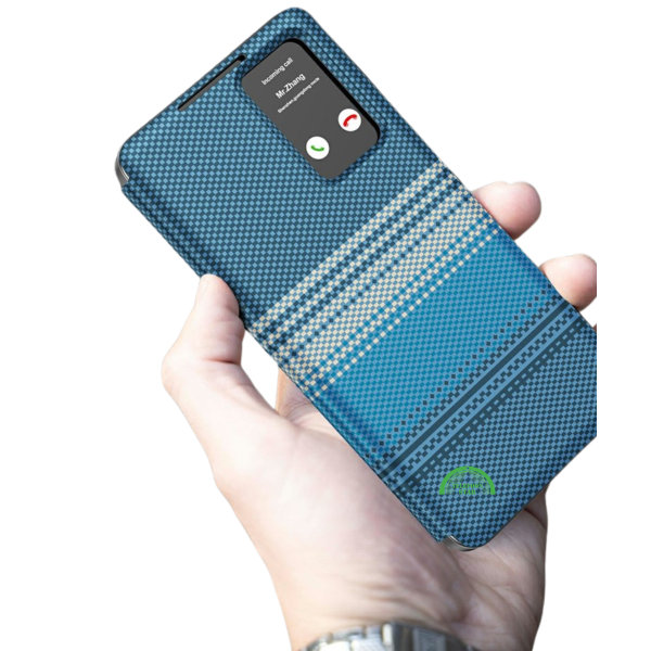 Samsung Galaxy S25 Hoesje Smart View Cover met Pasjeshouder en Volledige Bescherming – foto 3