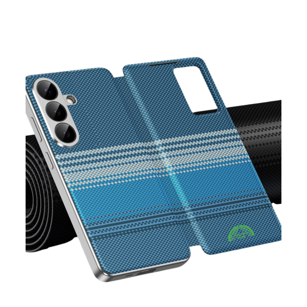 Samsung Galaxy S25 Hoesje Smart View Cover met Pasjeshouder en Volledige Bescherming – foto 2