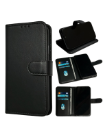 Oppo A80 boek case met Pasjes Zwart