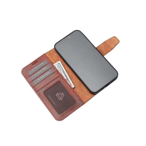 Premium Leerlook Wallet Case iPhone 13 Pro – foto 4