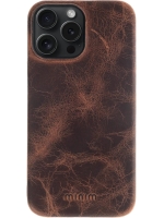 iPhone 15 Pro Max 100% Leer hoesje | Lederen Backcover | Minimalistisch | Bruin