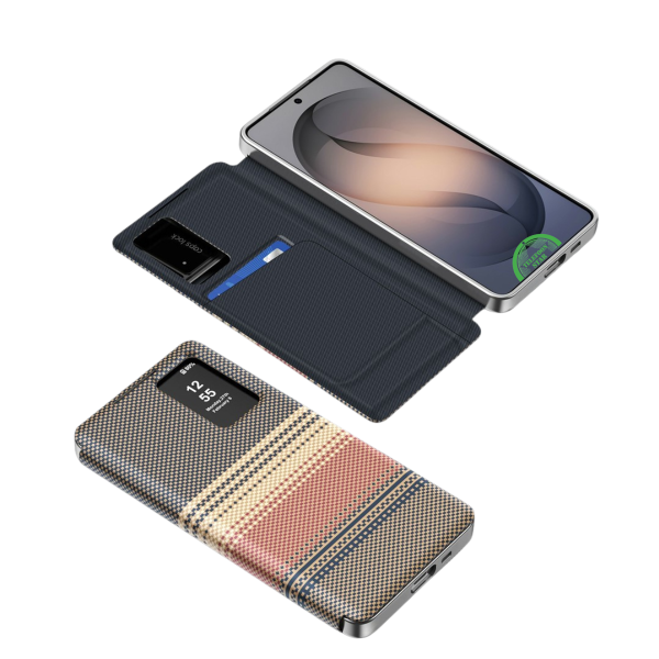Samsung Galaxy S26 Bruin Smart View Wallet Hoesje Met Dagelijkse slijtage – foto 5