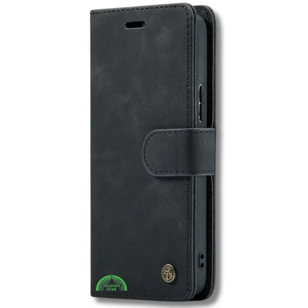 Bookcase Hoesje voor Samsung A56 Zwart 2-in-1 Magnetisch Hoesje met Pasjeshouder – foto 4