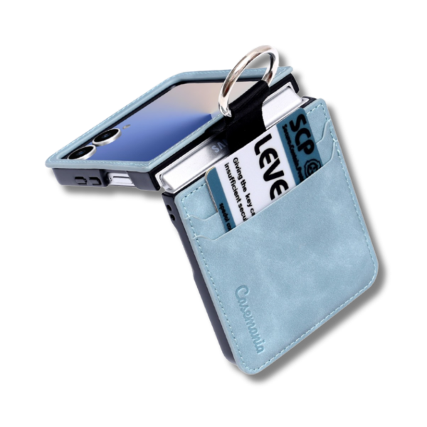 Samsung Galaxy Z Flip 7 Hoesje Executive Wallet Cover Met Ringhouder – foto 4