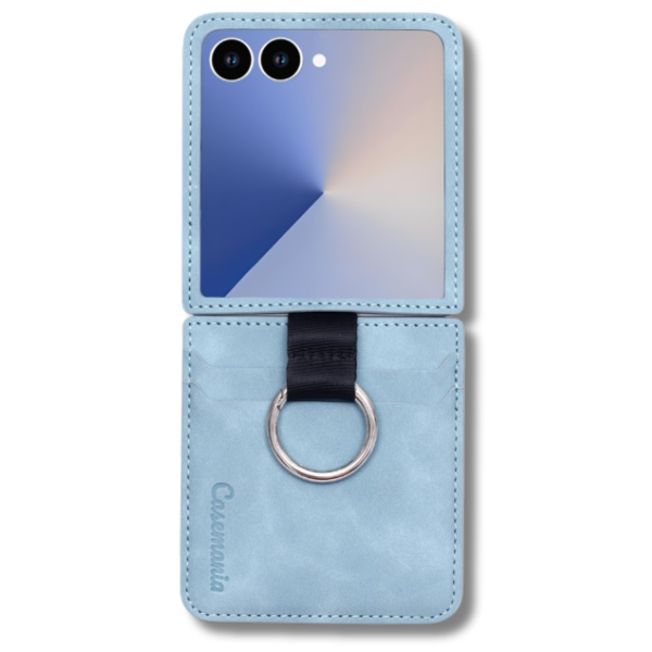 Samsung Galaxy Z Flip 7 Hoesje Executive Wallet Cover Met Ringhouder – foto 2