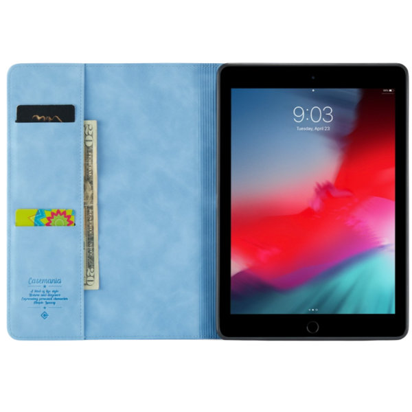 iPad 10.2 (2020) Slim Tablet Case Comfortabele grip Lichtblauw – foto 4