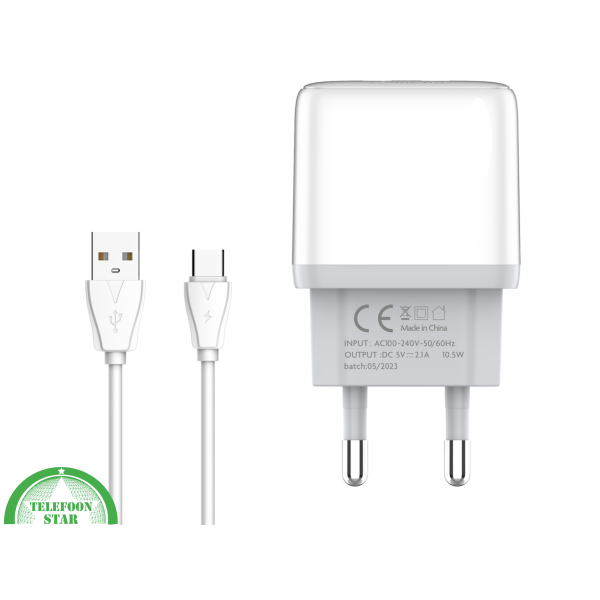 Dual Port Oplader Wit - Super snel lader - 20W - Universeel – foto 3