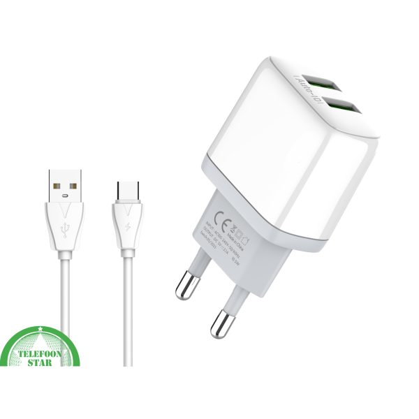 Dual Port Oplader Wit - Super snel lader - 20W - Universeel – foto 5