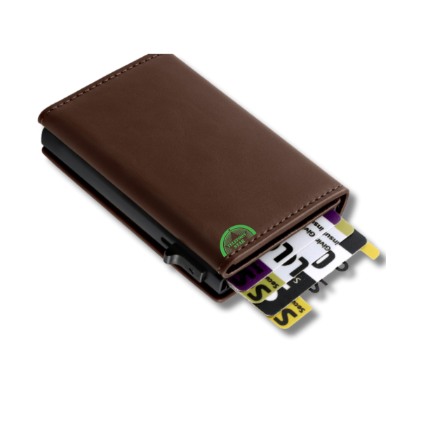 Mini Wallet Bruin Luxe RFID Pop Bankpassen creditcards ID-kaarten – foto 5