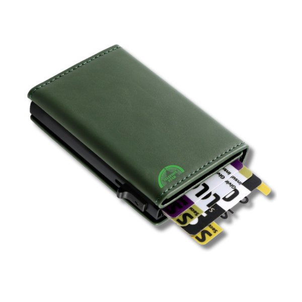 Mini Wallet Groen Luxe RFID Pop Bankpassen creditcards ID-kaarten – foto 5