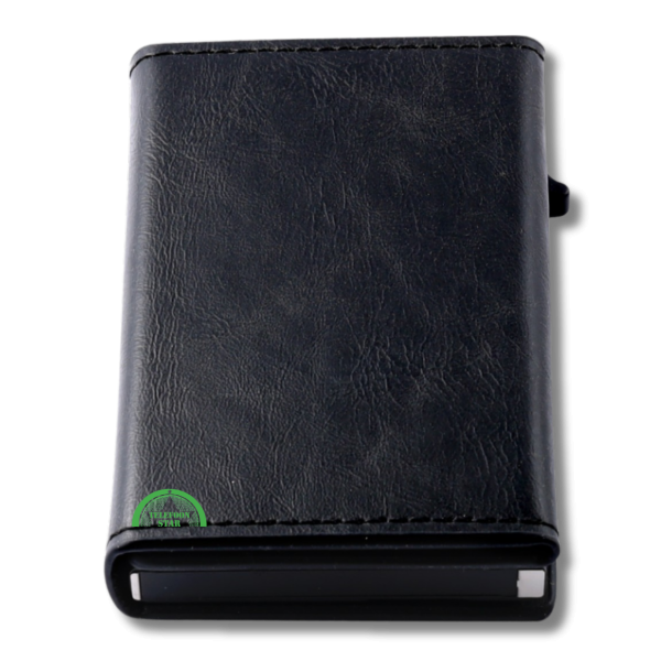 Up Mini Wallet Zwart Luxe RFID Pop Bankpassen creditcards ID-kaarten – foto 2