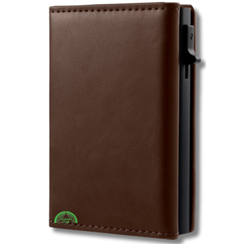 Mini Wallet Bruin Luxe RFID Pop Bankpassen creditcards ID-kaarten