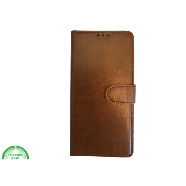 Boek Case Leer Wallet Case Donker Bruin IPhone 16 Plus – foto 2