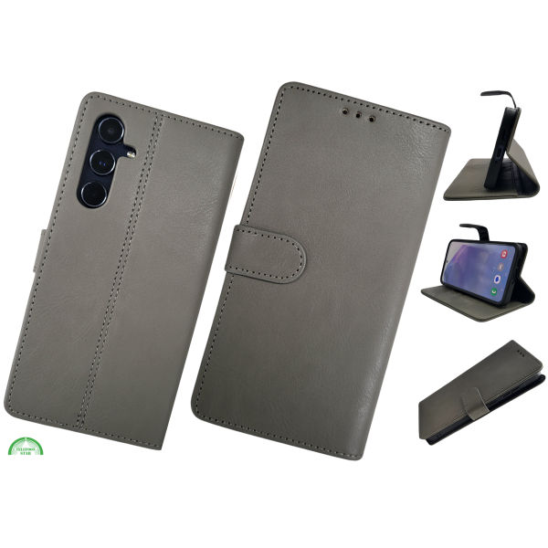 Bookcase Hoesje Samsung Galaxy A17 | Functionele Bescherming | Grijs – foto 5