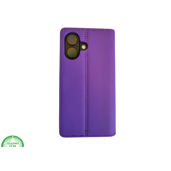 iPhone 16 Plus portemonnee Leer Paars – foto 2