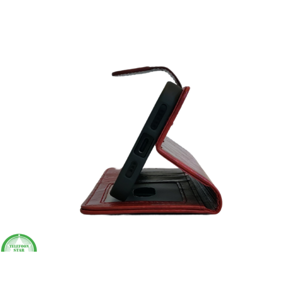 iPhone 16 Plus portemonnee Rood Lather – foto 7