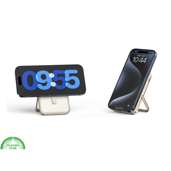 Draadloze Magnetische Powerbank 10.000 mAh &ndash; Met Standaard en Display – foto 6