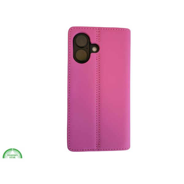 portemonnee Roze cover boek case iPhone 16 Plus – foto 2