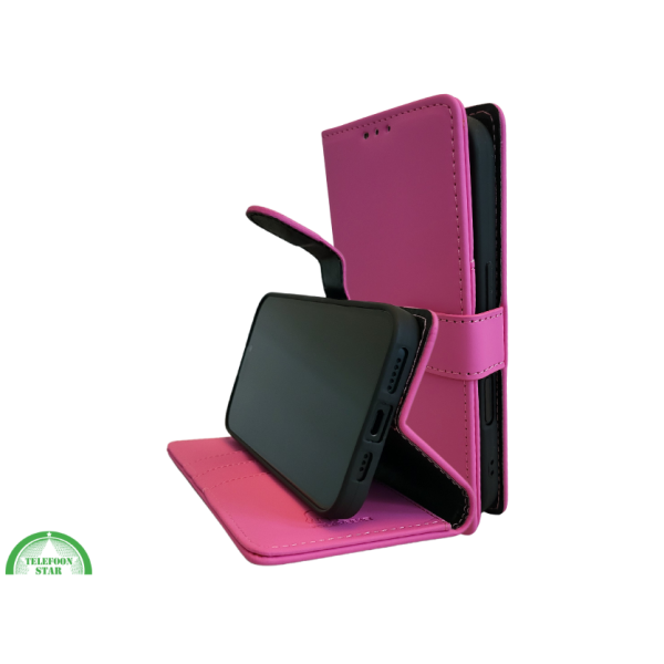portemonnee Roze cover boek case iPhone 16 Plus – foto 7
