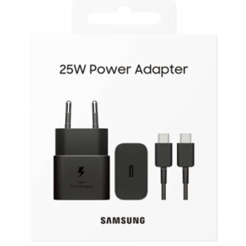 Samsung Adapter (25W PD) met kabel USB-C to USB-C Zwart