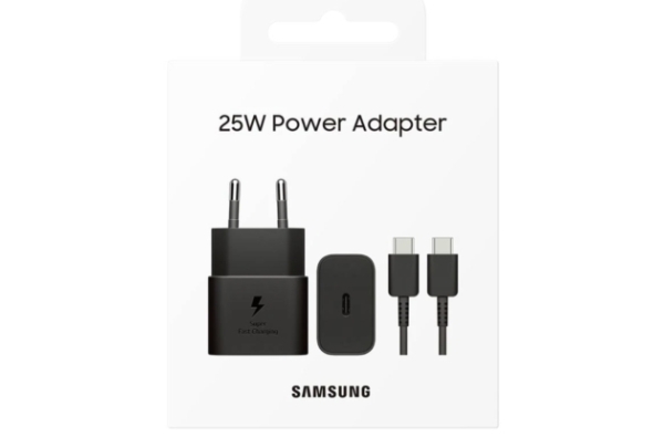 Samsung Adapter (25W PD) met kabel USB-C to USB-C Zwart