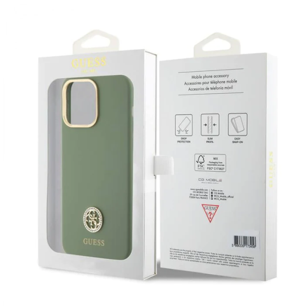 iPhone 15 Backcover | Guess Hoesje | Groen – foto 4