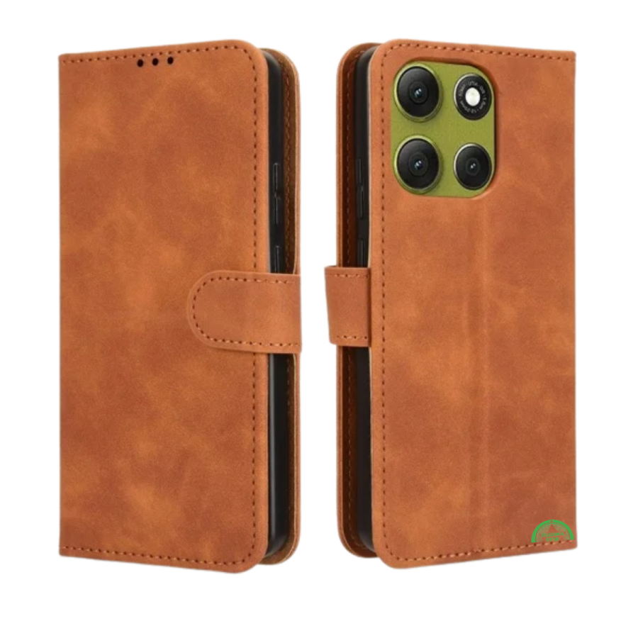 Bookcase Hoesje voor Motorola G86 Bruin Nauwsluitend en stevig