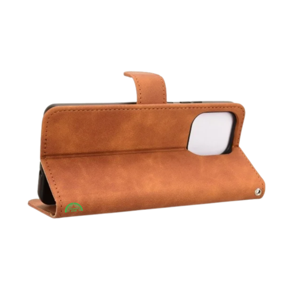 Bookcase Hoesje voor Motorola G86 Bruin Nauwsluitend en stevig – foto 2